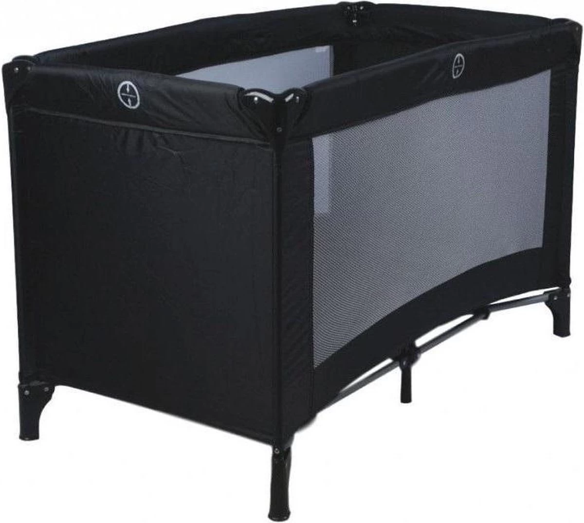 Ding Campingbedje - Zwart - 120x60 Cm - Reisbedje Inclusief Bodemmatrasje - Afbeelding 7