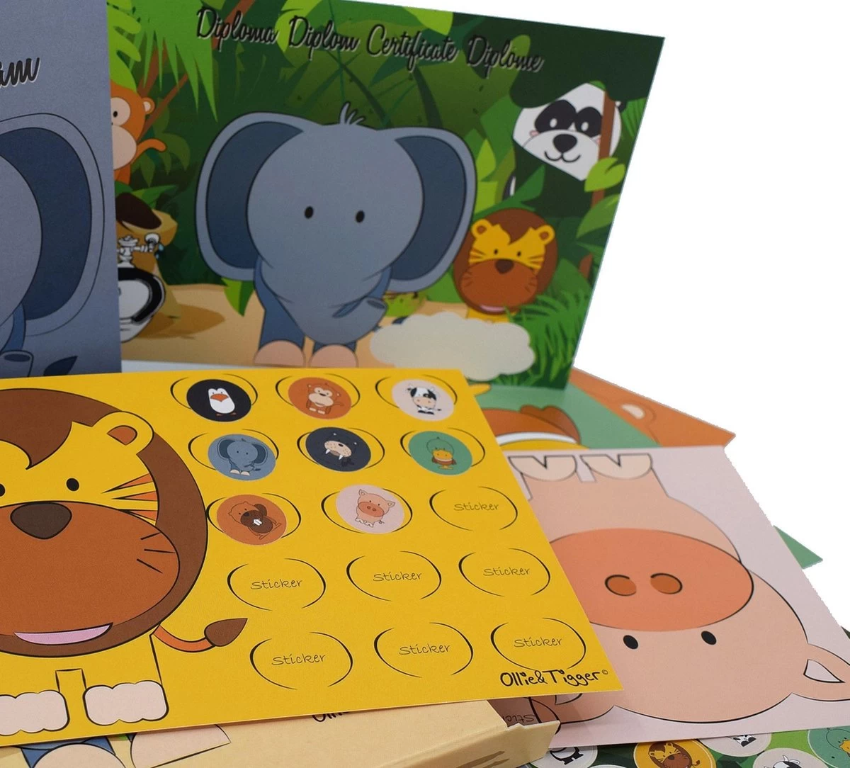 Ollie & Tigger Plaskaarten Voor Zindelijkheidstraining - Beloningssysteem - Afbeelding 3