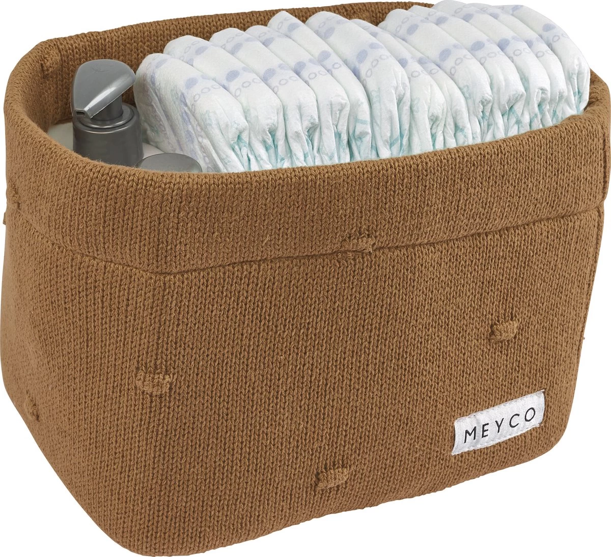 Meyco Mini Knots Commodemandje - Toffee - Small