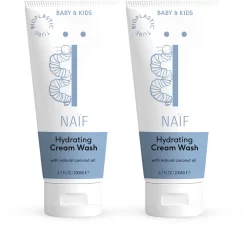 Naïf Hydraterende Wascrème - Baby En Kids - 2 X 200ml - Met Natuurlijke Ingrediënten