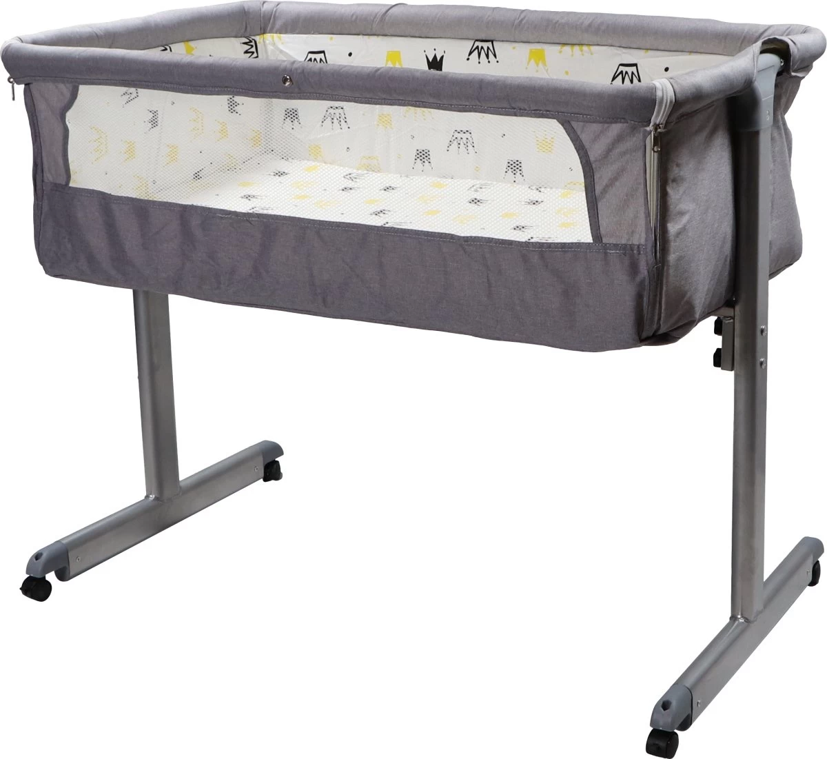 Eco Baby Sterren Grijs Wieg Aan Bed HC493084 - Afbeelding 2