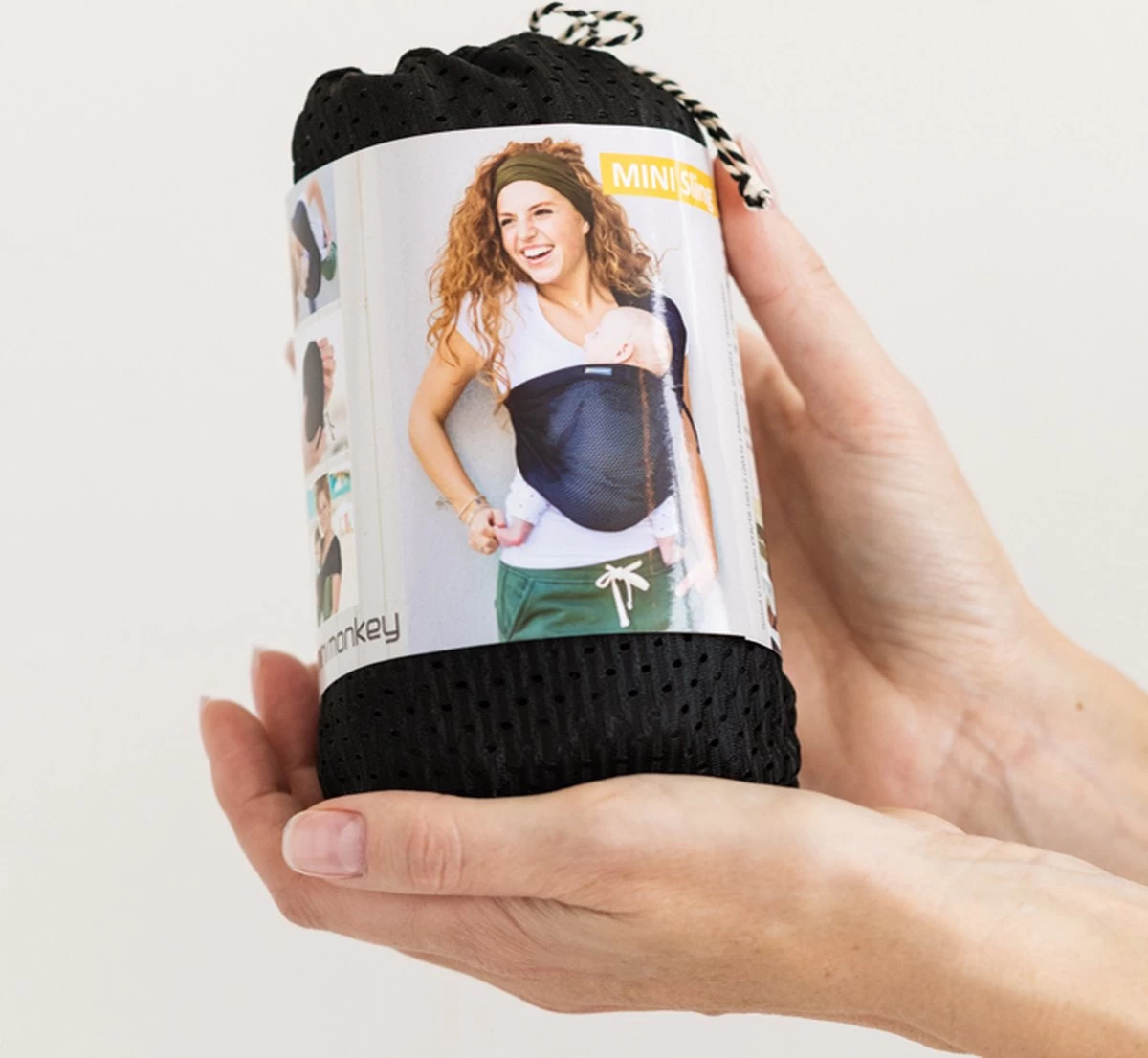 Minimonkey Mini Sling Draagzak - Zwart - Afbeelding 7