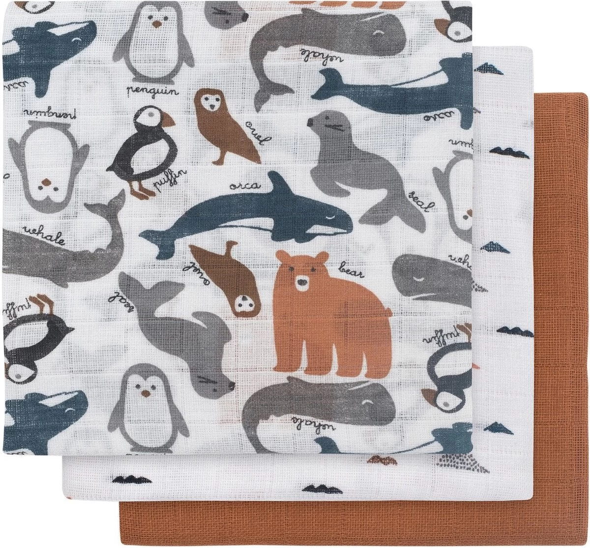 Jollein Hydrofiel Multidoek Spot 70x70cm - Storm Grey - 3 Stuks - Afbeelding 10