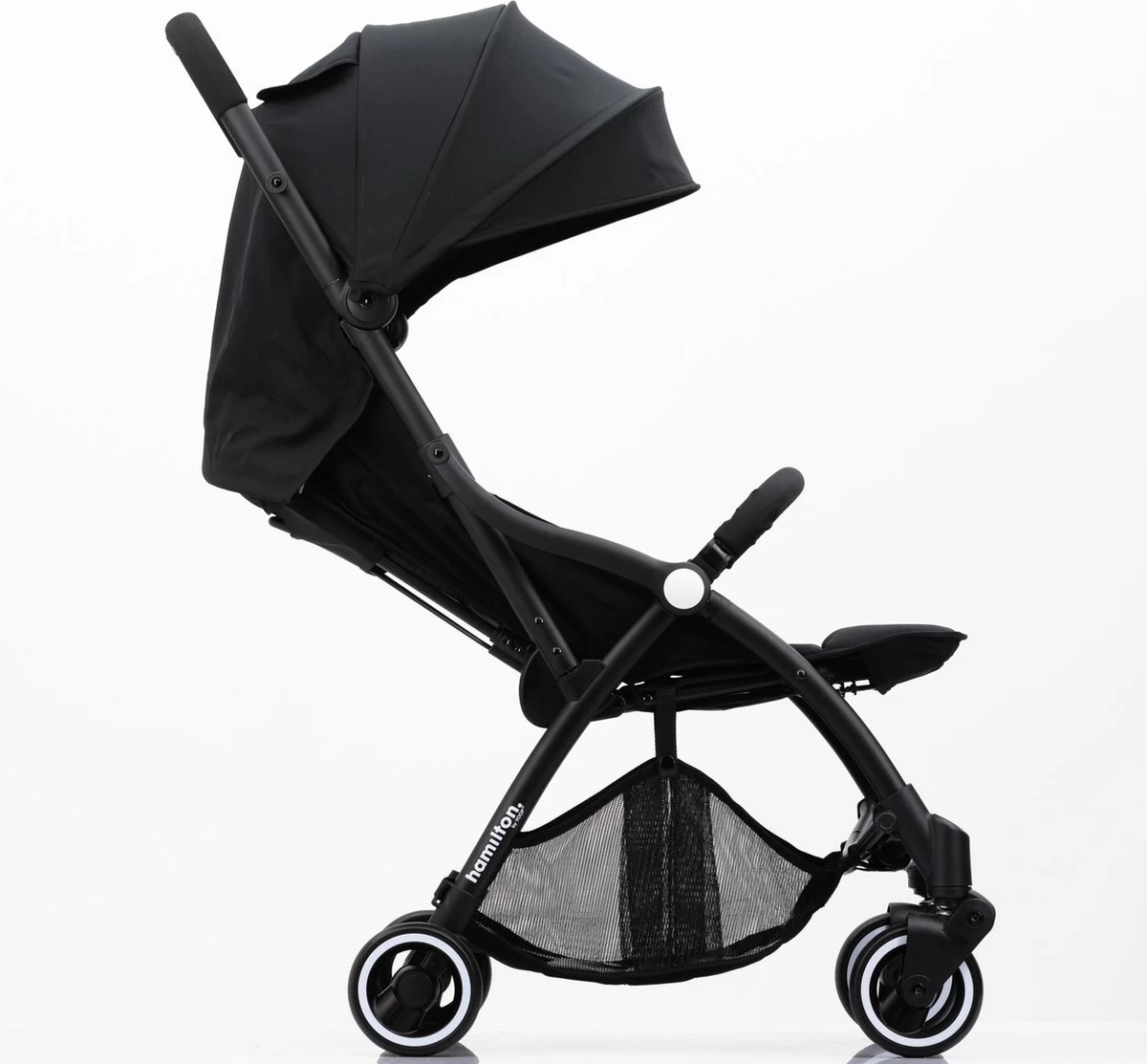 Hamilton By Yoop S1 Plus Buggy – Nieuw En Hoger 2023 Model – Premium Budget Stroller Met One Hand Folding Technologie – Zwart/Antraciet – Lichte, Verstelbare En Wendbare Kinderwagen Met Vele Gemakken - Afbeelding 11
