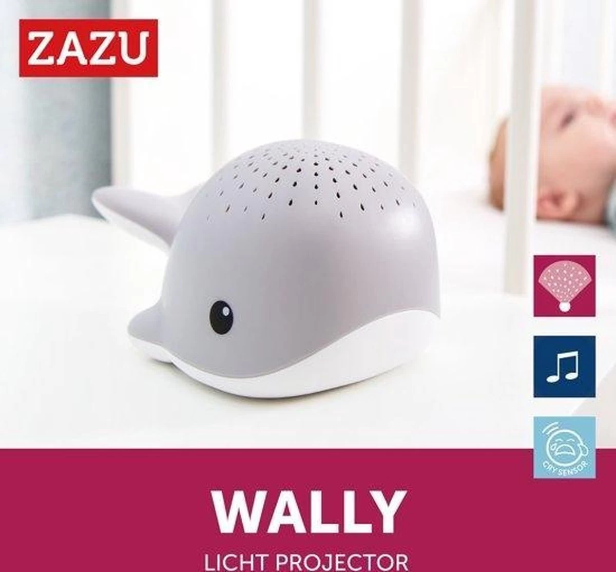 ZAZU - Wally Light Projector - Rose - Slaaptrainers - Slaaptrainers - Afbeelding 17