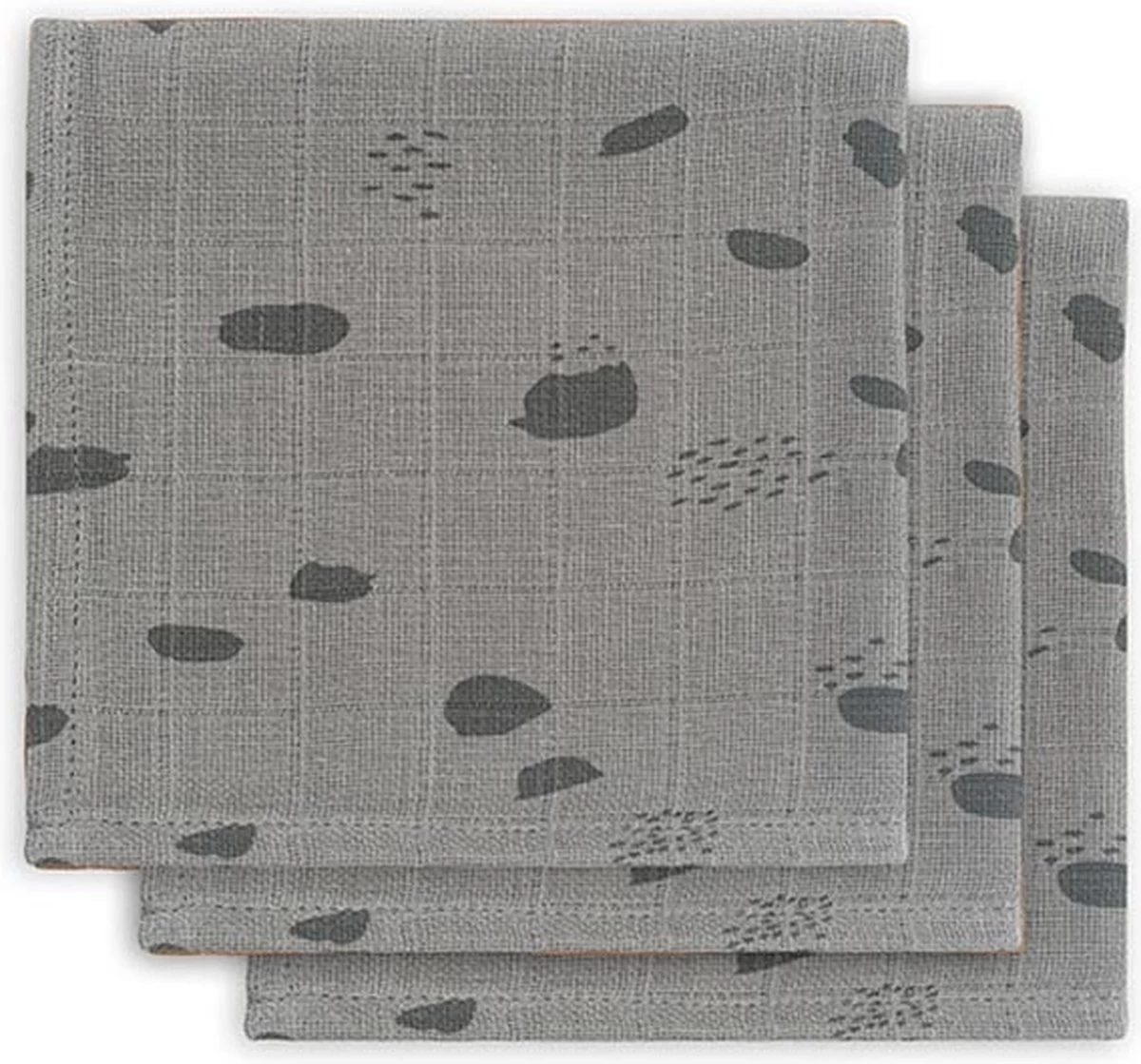 Jollein Hydrofiel Multidoek Spot 70x70cm - Storm Grey - 3 Stuks - Afbeelding 19
