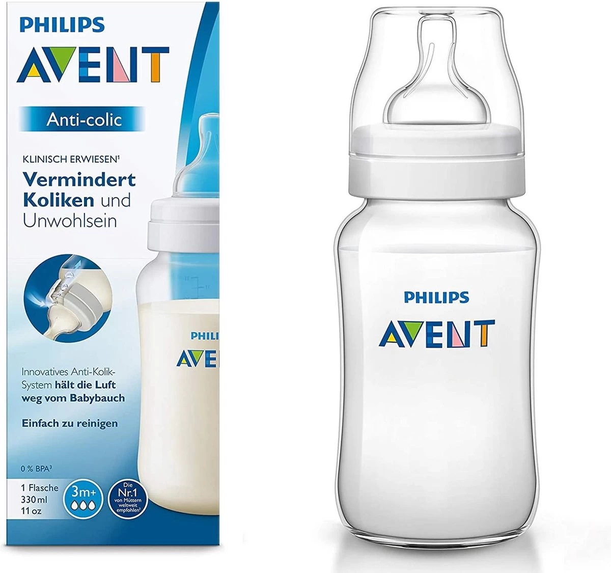 Philips Avent SCF816/17 Anti-colic-babyfles - 3m+ - Afbeelding 6