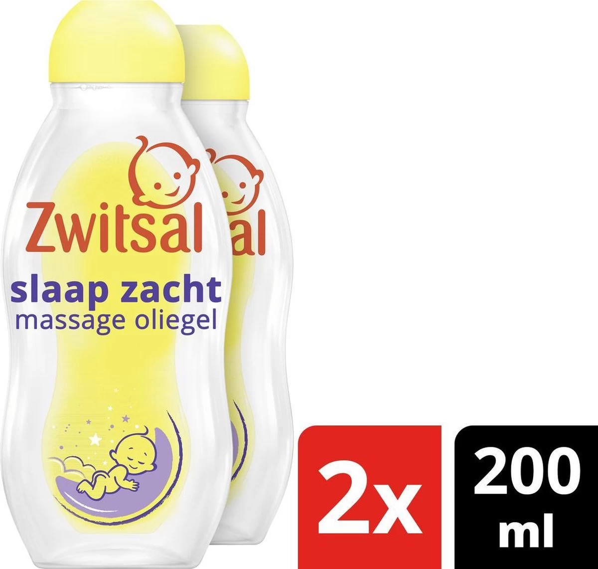 Zwitsal Baby Massage Olie Lavendel - 2 X 200 Ml - Voordeelverpakking