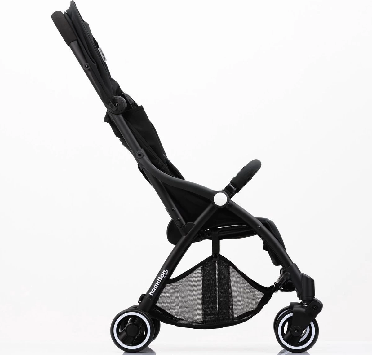 Hamilton By Yoop S1 Plus Buggy Met Monteerbare Premium Wieg – Nieuwer En Hoger 2023 Model - Stroller Met One Hand Folding Technologie – Zwart/Antraciet - Licht, Verstelbaar, Wendbaar - Geschikt Van 0 Maanden Tot 4 Jaar - Afbeelding 11