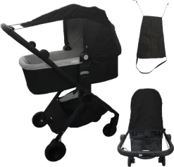 Dayshake Zonnescherm Kinderwagen - Verstelbaar - Waterdicht - Eenvoudig Te Bevestigen - Zonnedoek