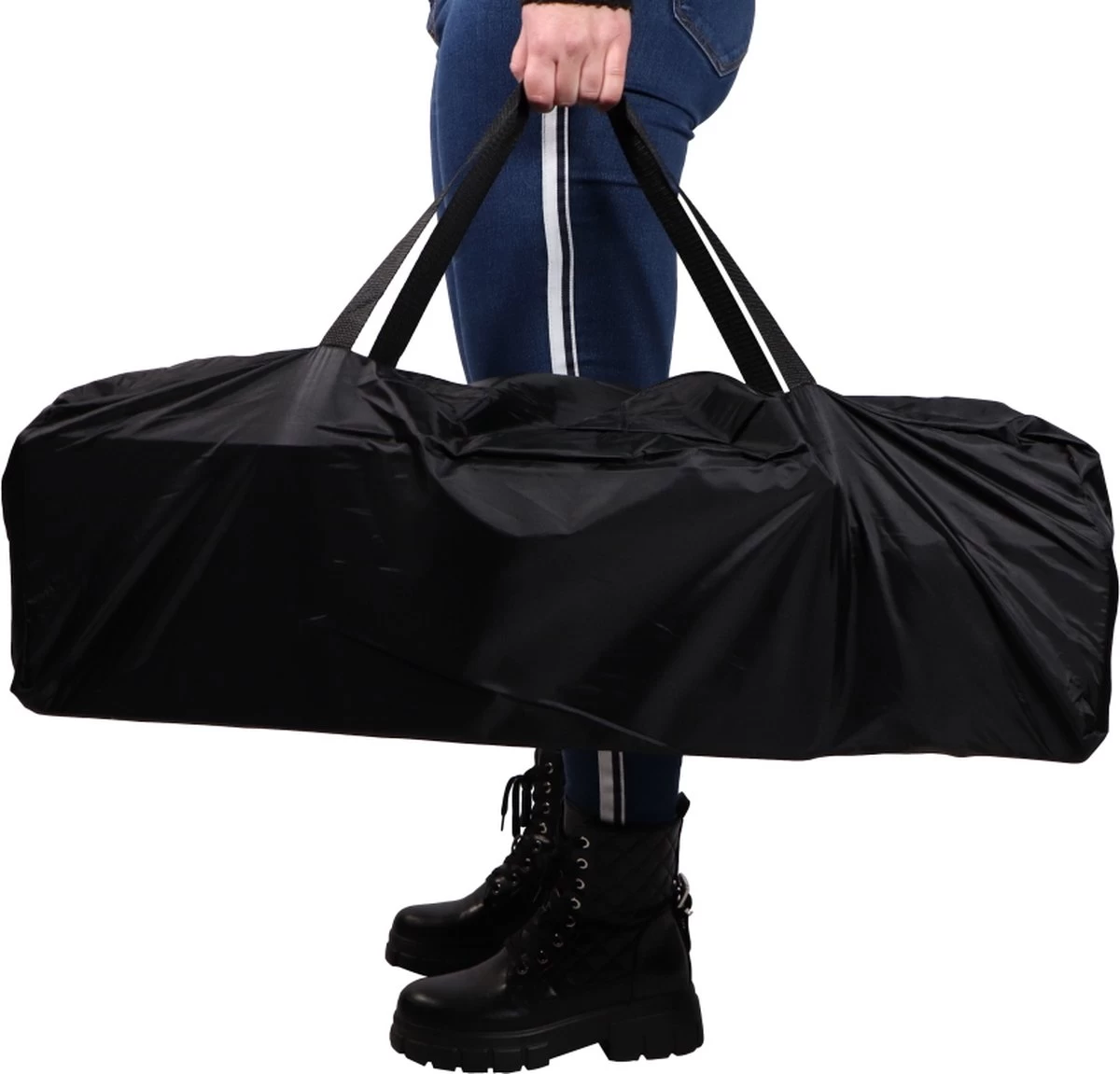 Ding Campingbedje - Zwart - 120x60 Cm - Reisbedje Inclusief Bodemmatrasje - Afbeelding 3