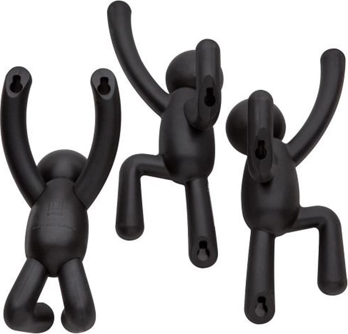 Umbra Kapstok Wandhaak - Buddy Set Van 3 - Zwart - Afbeelding 4