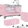 Kinderkraft Campingbed - Leody Met Accessoires - Roze