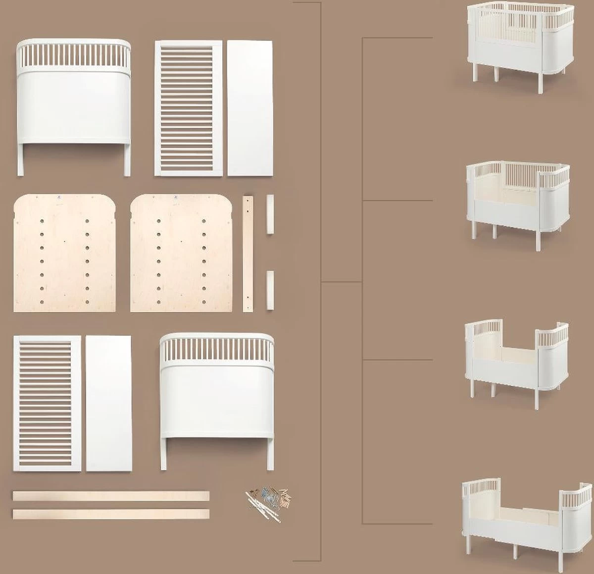 Sebra - Ledikant Baby En Junior Bed - Afbeelding 15