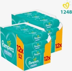 Pampers® Pampers - Fresh Clean - Billendoekjes - 1248 Doekjes - 24 X 52