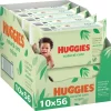 Huggies Billendoekjes - Natural Care - 10 X 56 Stuks - 560 Doekjes - Voordeelverpakking