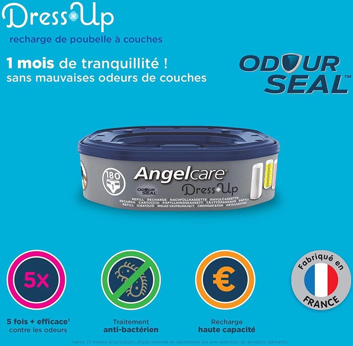 Angelcare DressUp Navulverpakking Luieremmer - 1 ROL - Afbeelding 6