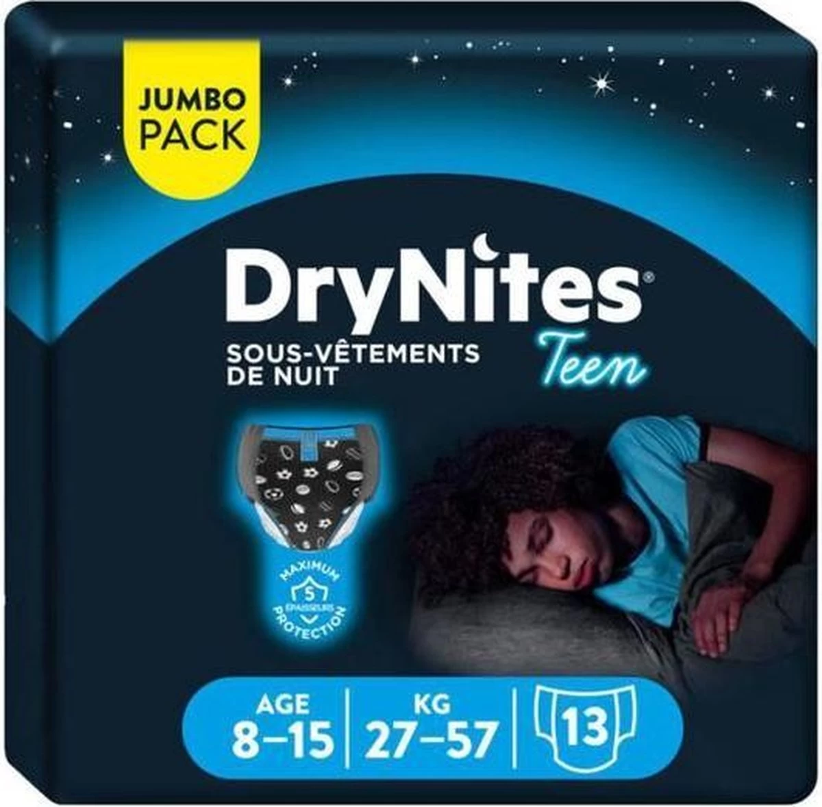 Jumbo Box DryNites Absorberende Luierbroekjes - Jongens - 8 Tot 15 Jaar - 13 Stuks