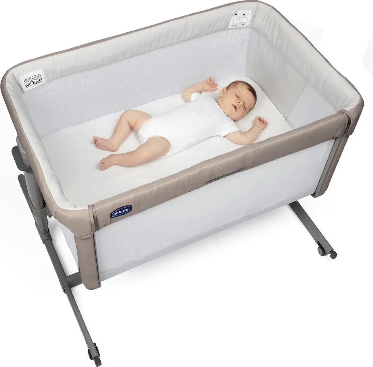 Chicco Next2Me Co-Sleeper Dream - Babybed - Wieg - Aanschuifbed - Inclusief Wiegmatras – Beige - Afbeelding 3