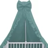 Babybam Hemeltje Ruffle Stone Green Babysluier Met Ruches - Babyhemeltje Voor Wiegje Of Ledikant