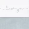 Jollein Baby Laken Wieg 75x100cm Love You - Stone Green