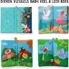 Tumama® Knisperboekje Baby Eerste Jaar “Dieren Vleugels“ Voelboekje - Sinterklaas Kerst Cadeau - Educatief Voel Knisper Boek Speelgoed