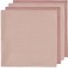 Jollein Hydrofiele Doek Small 70x70cm Bamboe Katoen - Pale Pink - 4 Stuks