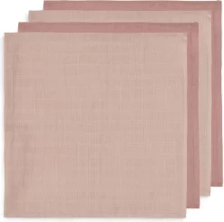 Jollein Hydrofiele Doek Small 70x70cm Bamboe Katoen - Pale Pink - 4 Stuks