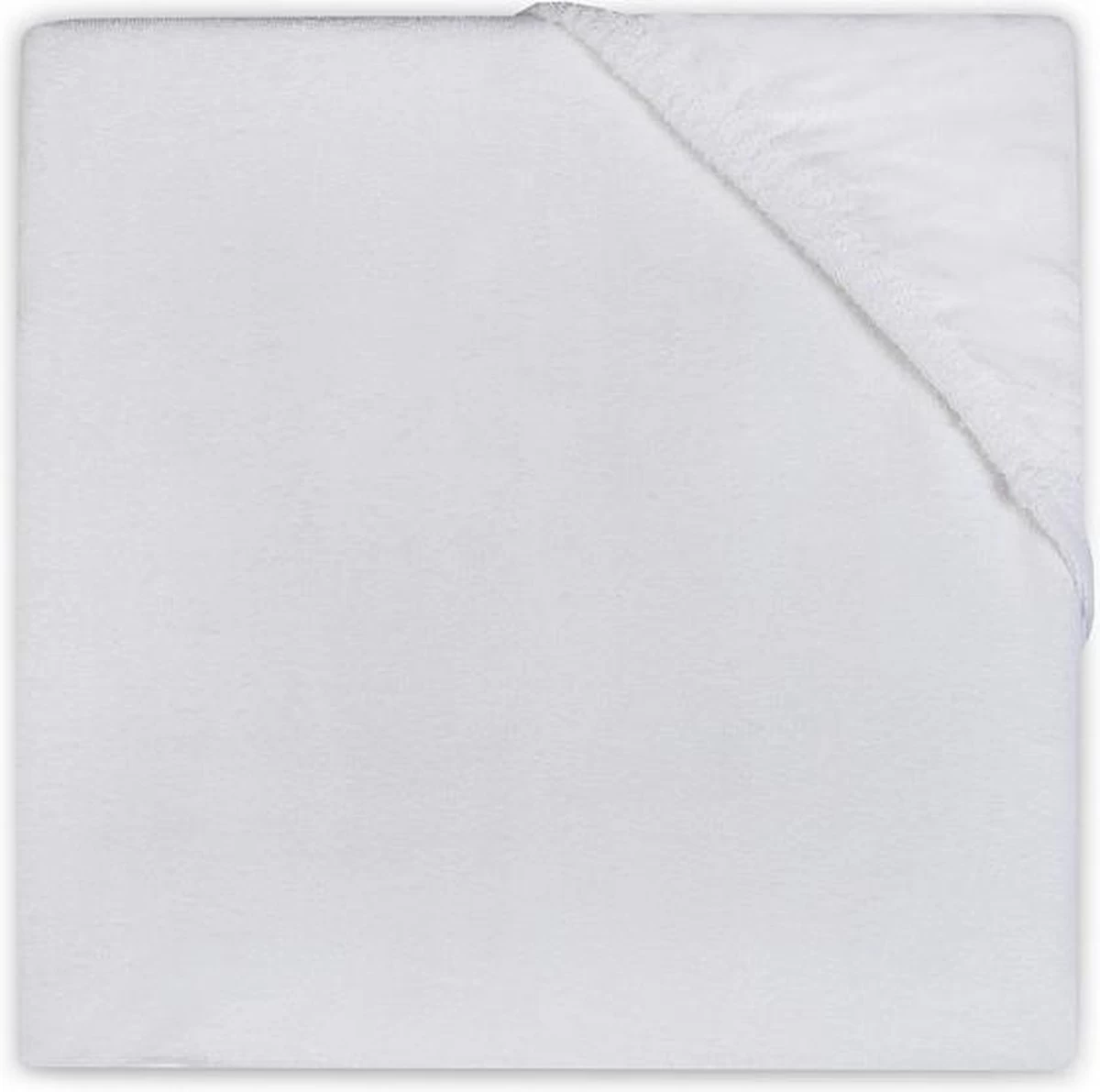 Jollein Hoeslaken Molton Ledikant 60x120cm - Wit