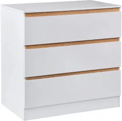 Kamyra® Commode/Ladekast Voor Baby - Verzorgingstafel - Kasten - Babykamer, Badkamer - Wit, 78 X 80 X 48 Cm
