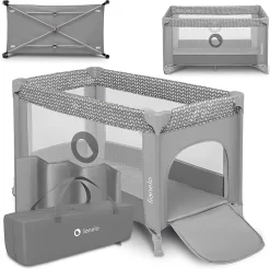 Lionelo Stefi - Campingbedje - 125x65cm - Tot 15kg - Transporttas