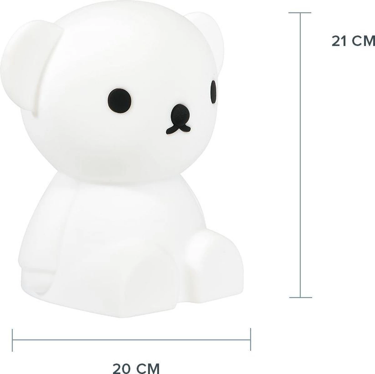 Mr. Maria Mr Maria - Nijntje Boris Eerste Licht - 21 Cm - Dimbaar - Oplaadbaar - Afbeelding 10