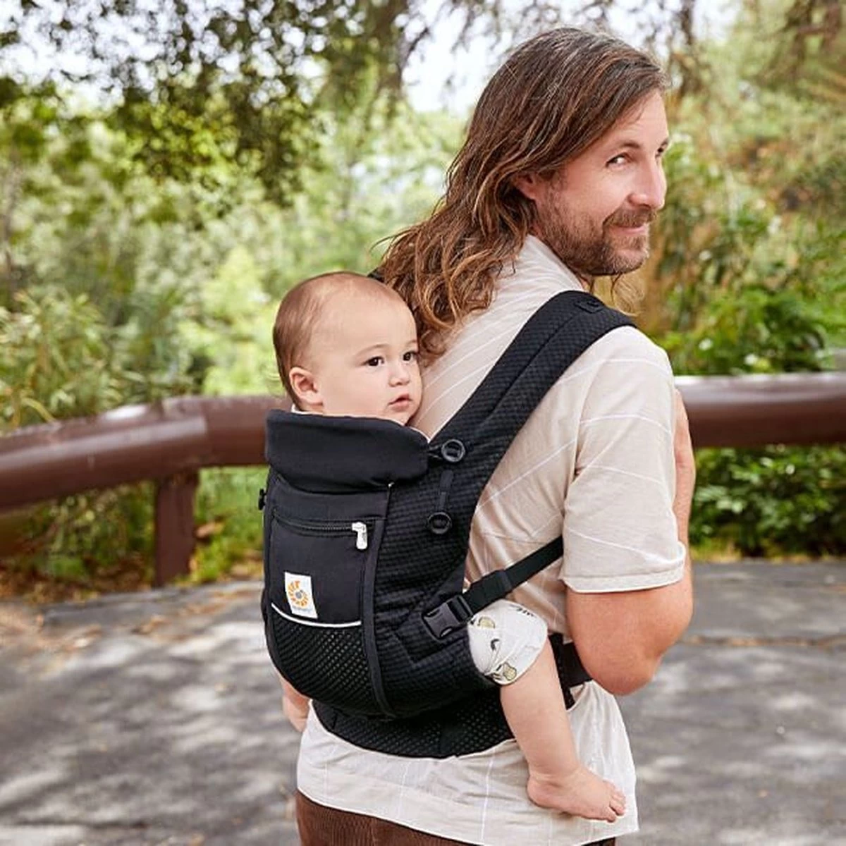 Ergobaby Draagzak Adapt - Soft Flex Mesh - Onyx Black - Afbeelding 4