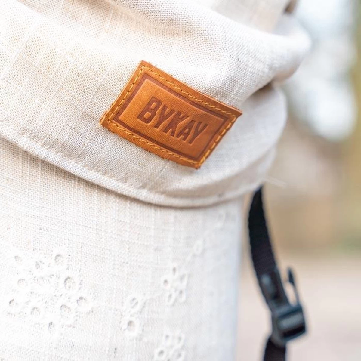 ByKay - Draagzak - Click Carrier Classic - Linnen Lace - Organic Linnen - Afbeelding 9