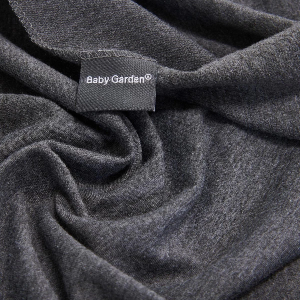 Baby Garden Draagdoek Grijs - Ergonomisch - Original - Inclusief Slabbetje - Afbeelding 4