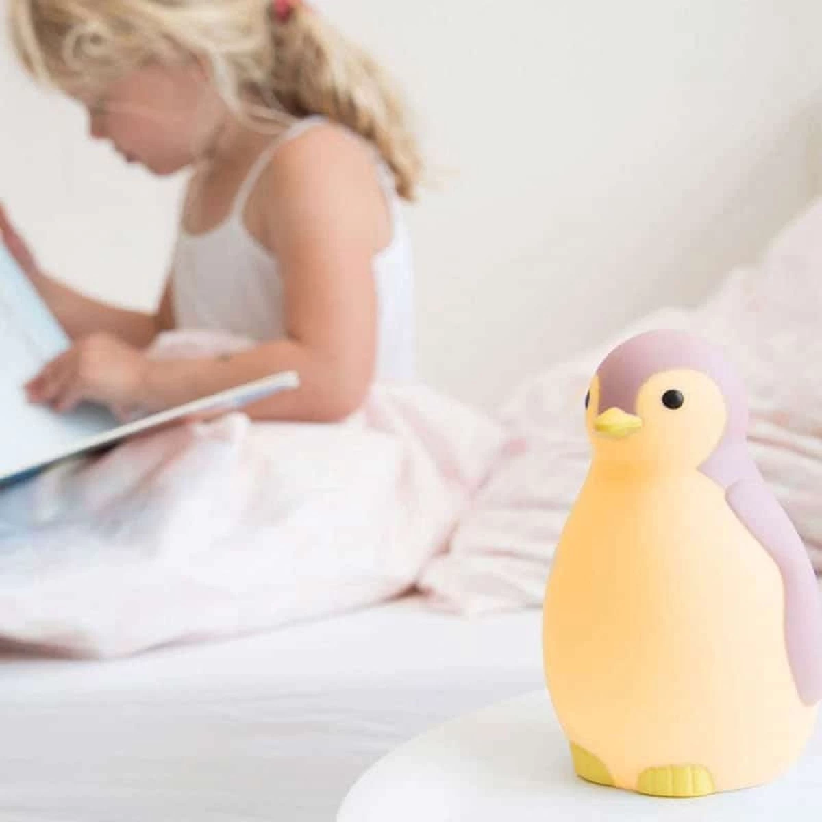 Zazu Pam Slaaptrainer - Pinguin - Met Bluetooth Speaker En Nachtlamp Functie - Roze - Afbeelding 19