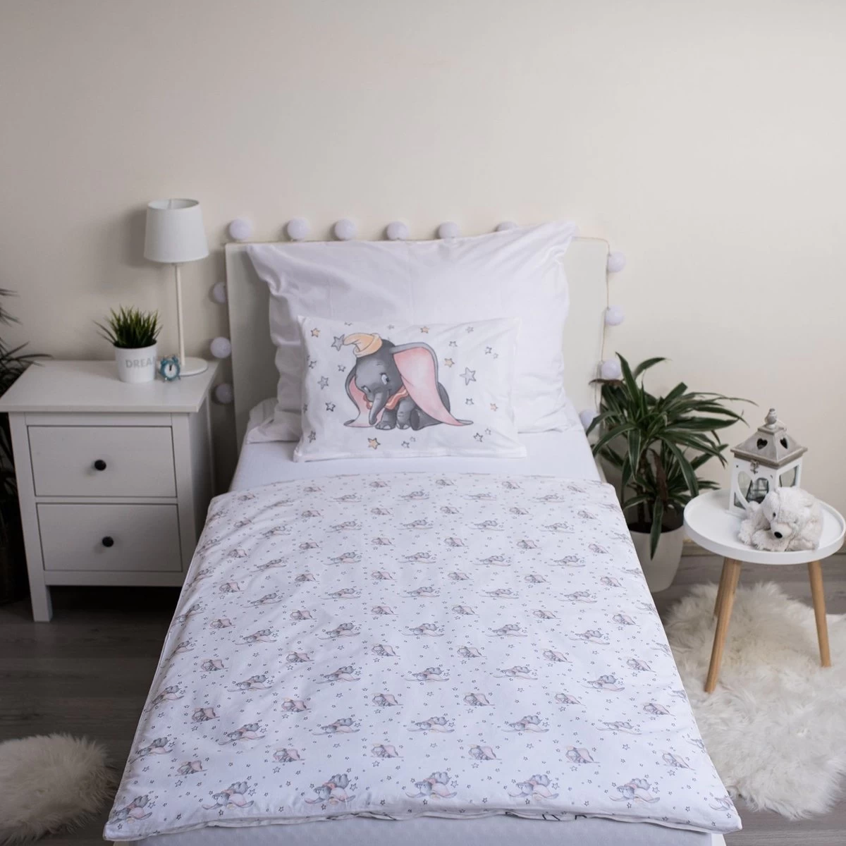 Disney Dumbo BABY Dekbedovertrek, Stars - 100 X 135 Cm - Katoen - Afbeelding 4