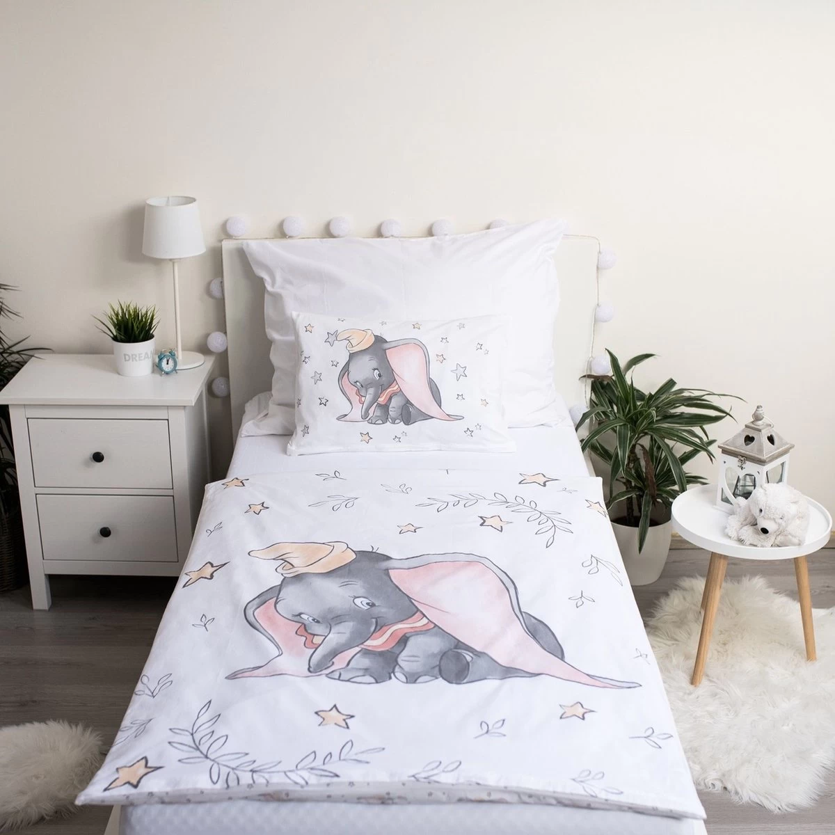 Disney Dumbo BABY Dekbedovertrek, Stars - 100 X 135 Cm - Katoen - Afbeelding 5