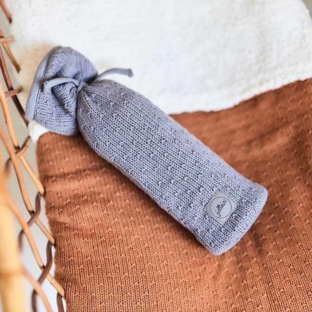 Jollein Baby Deken Ledikant 100x150cm Teddy - Bliss Knit - Caramel - Afbeelding 7