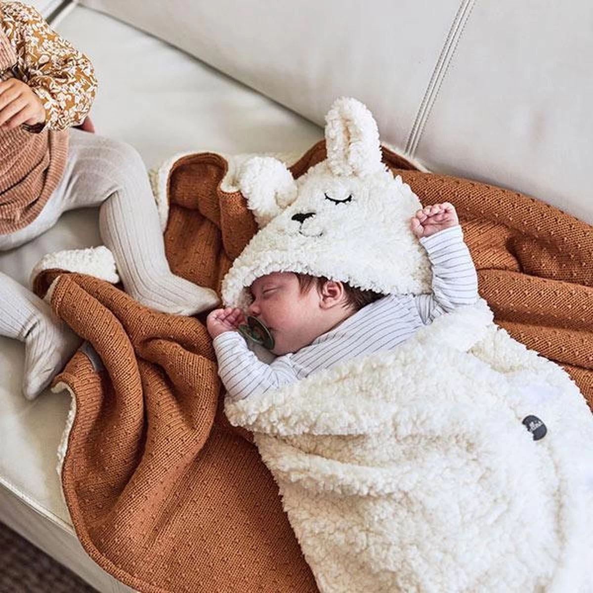 Jollein Baby Deken Ledikant 100x150cm Teddy - Bliss Knit - Caramel - Afbeelding 17