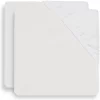 Jollein Baby Hoeslaken Ledikant Katoen 60x120cm - Wit - 2 Stuks