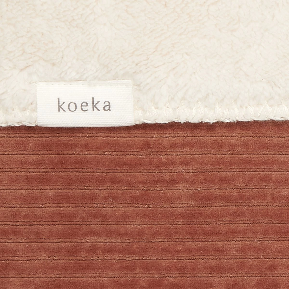 Koeka Baby Dekentje Wieg Teddy Vik - Bruin - 75x100cm - Afbeelding 3