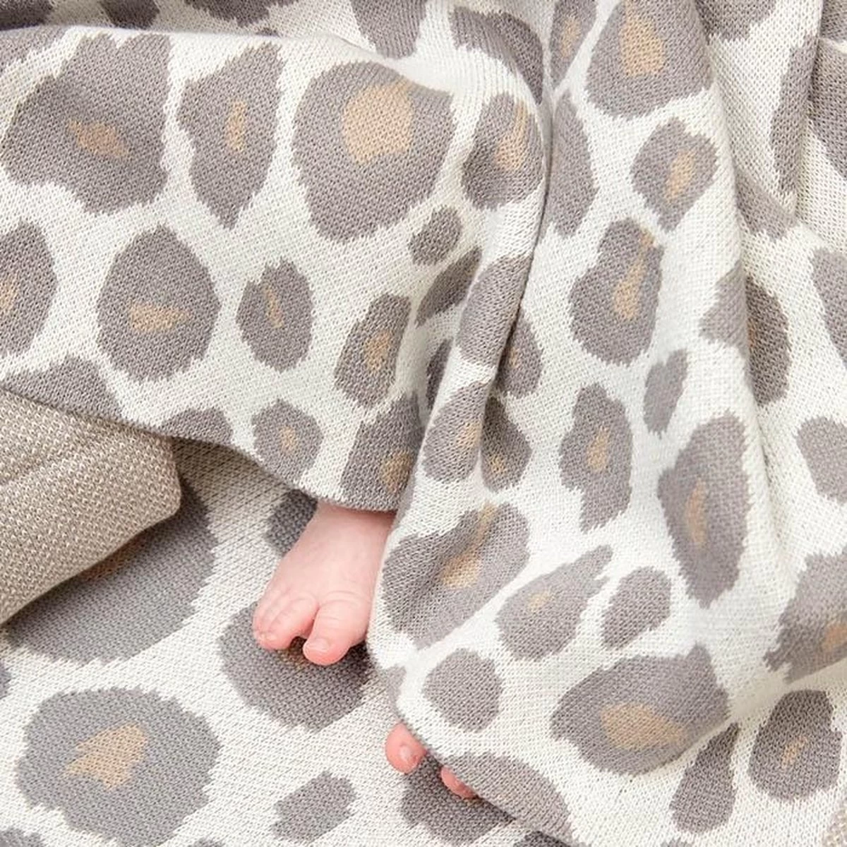 Meyco Panter Wiegdeken - 75x100 Cm - Neutral - Afbeelding 8