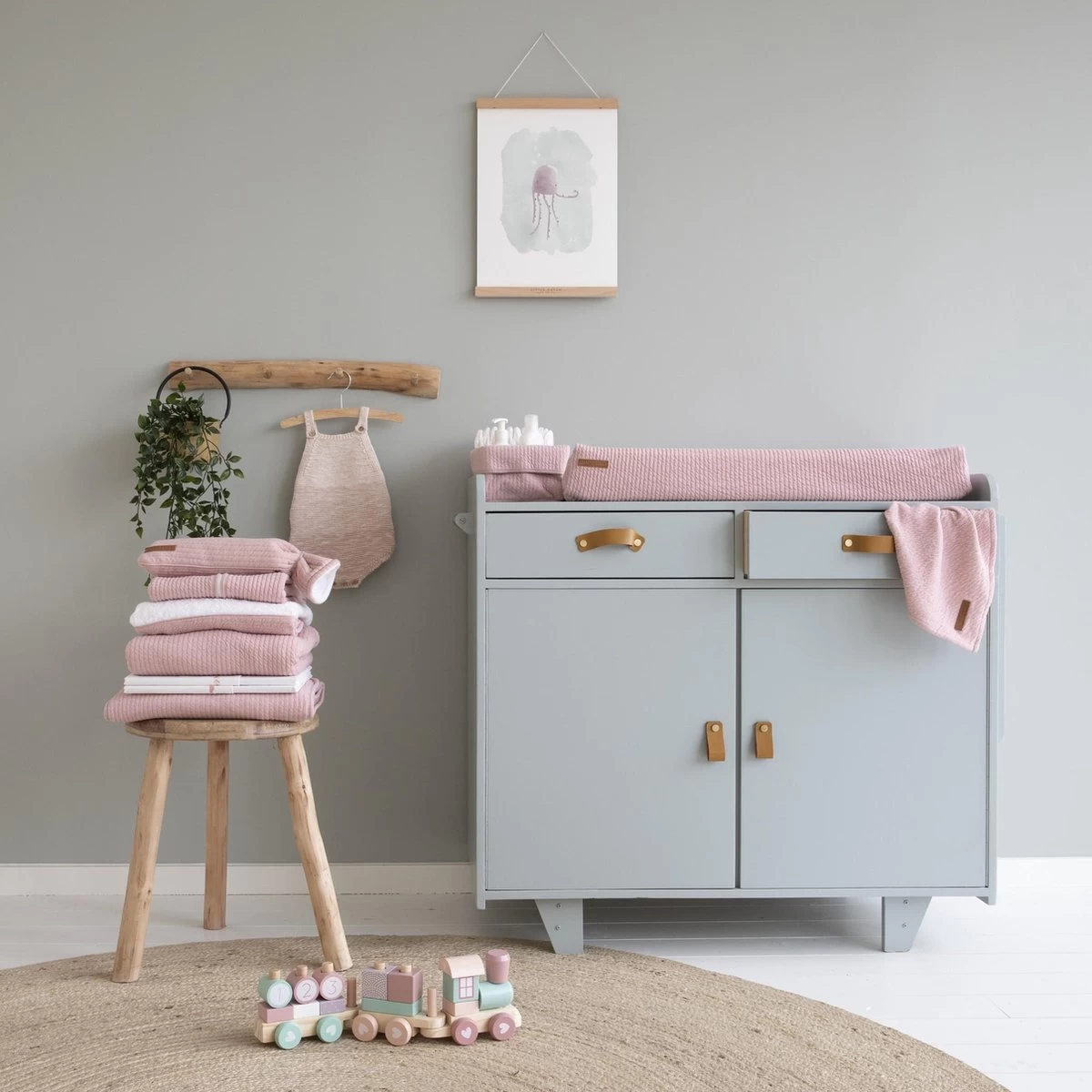 Little Dutch Wiegdeken Pure Pink - Afbeelding 3