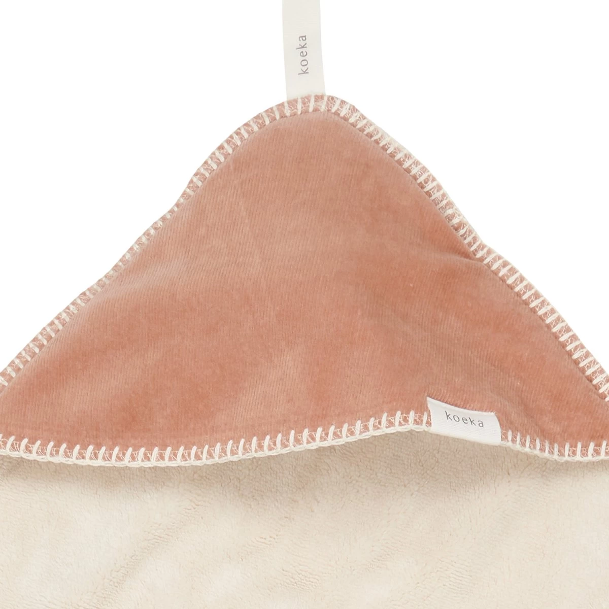 Koeka Omslagdoek Teddy Oddi - Lichtbruin - 100x100cm - Afbeelding 2