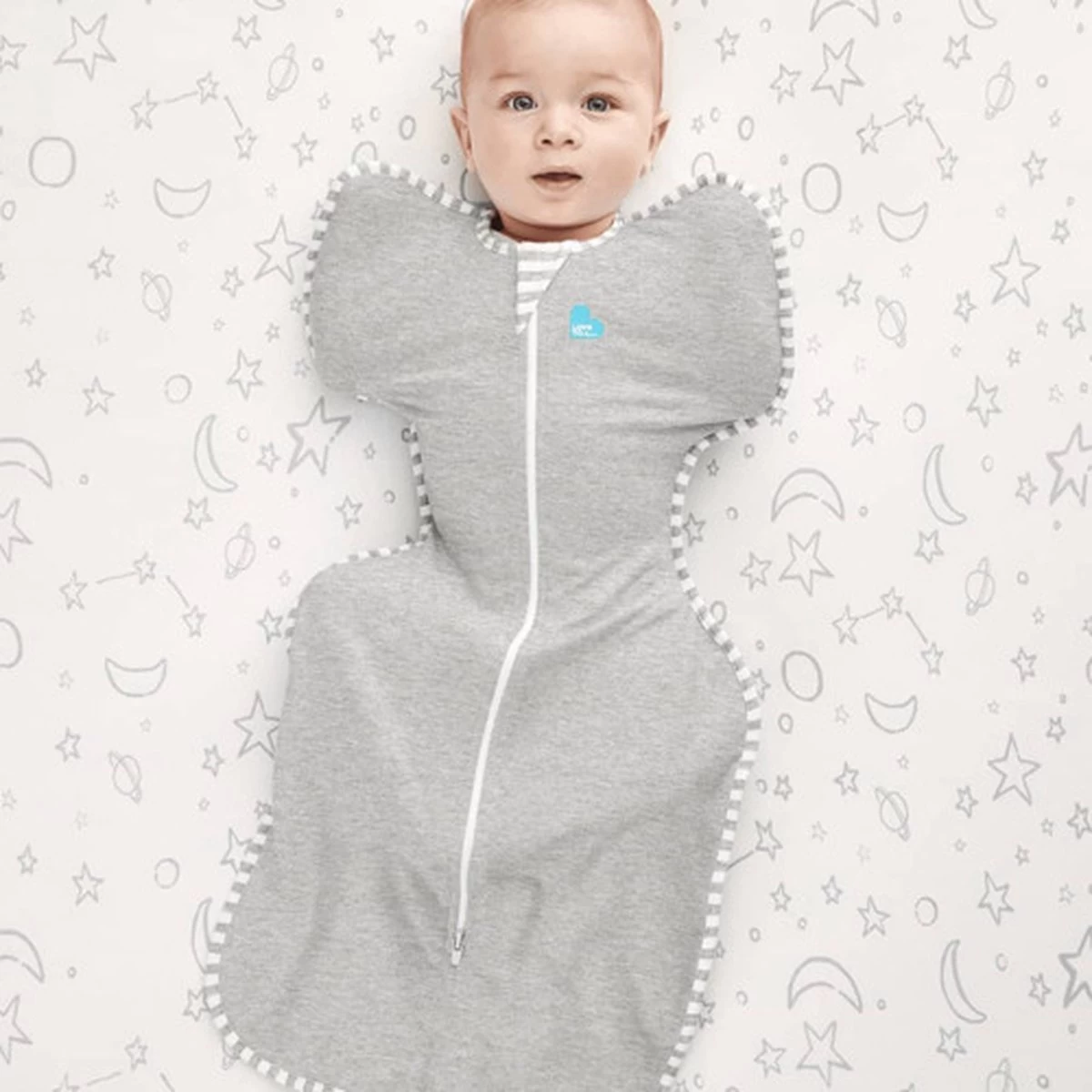 Love To Dream™ Babyslaapzak Swaddle Up™ - Inbakeren - Baby 0-3 Maanden - 3.5-6 Kg - All Season - Grijs - Afbeelding 13