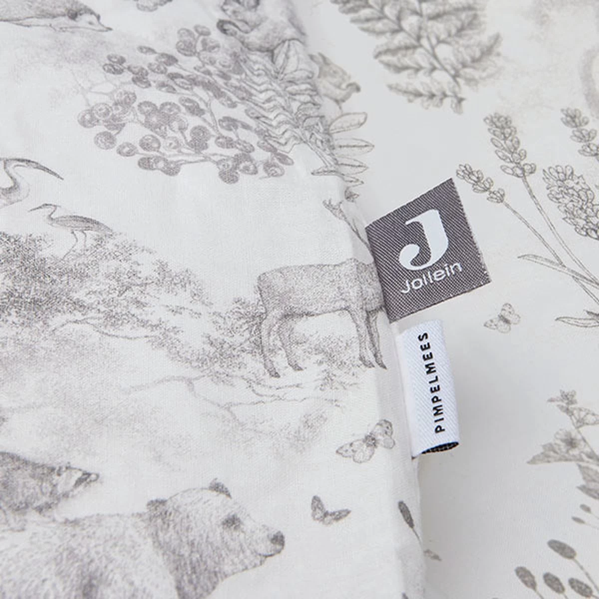 Jollein Baby Dekbedovertrek Met Sloop 100x135/140cm Pimpelmees - Forest Animals - Afbeelding 3