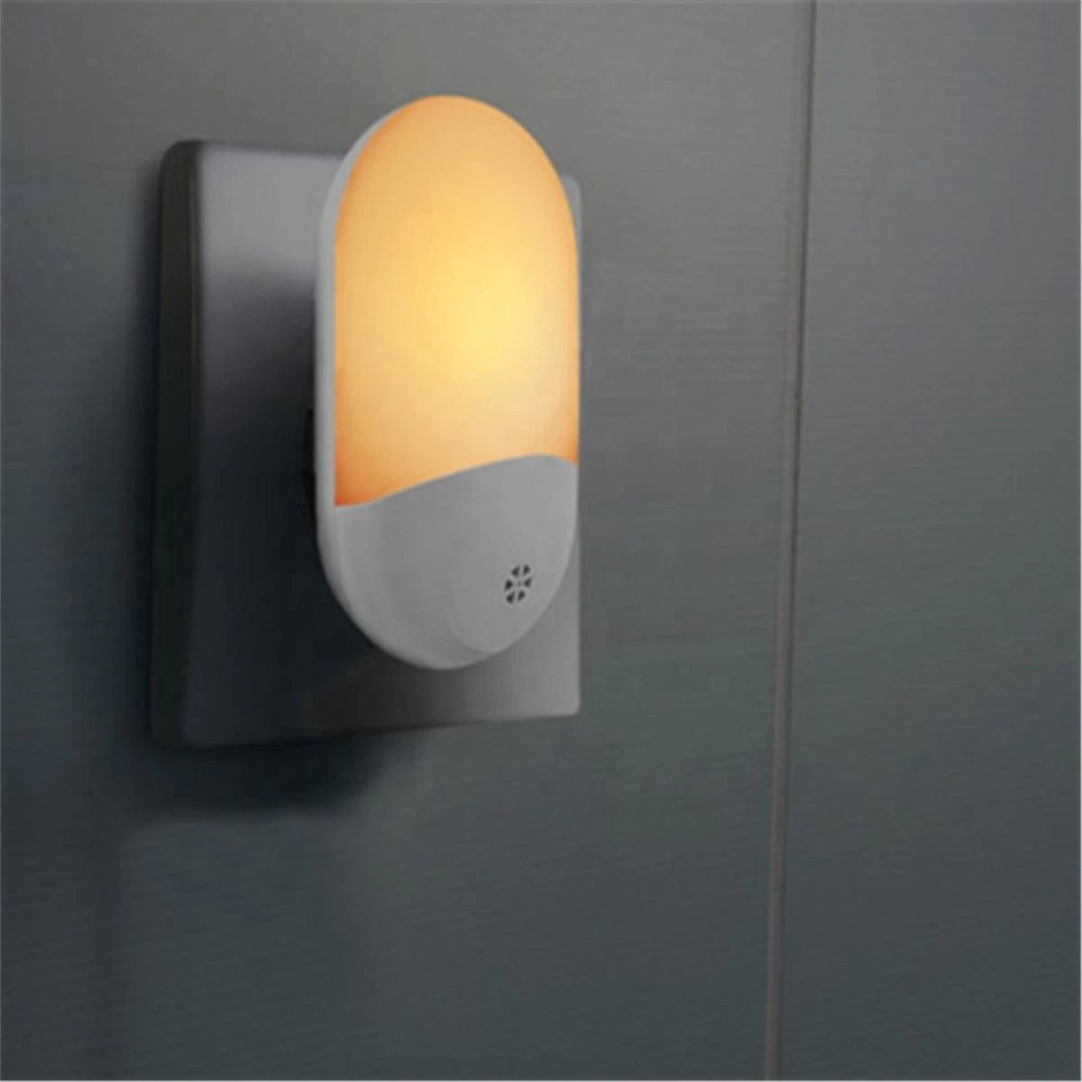 LED-nachtlampje Plug-in/stopcontact – Nachtlampje Met Dag En Nacht Sensor – Werkt Op Stroom – Warmlicht – Voor In De Baby/kinder Kamer - Afbeelding 7