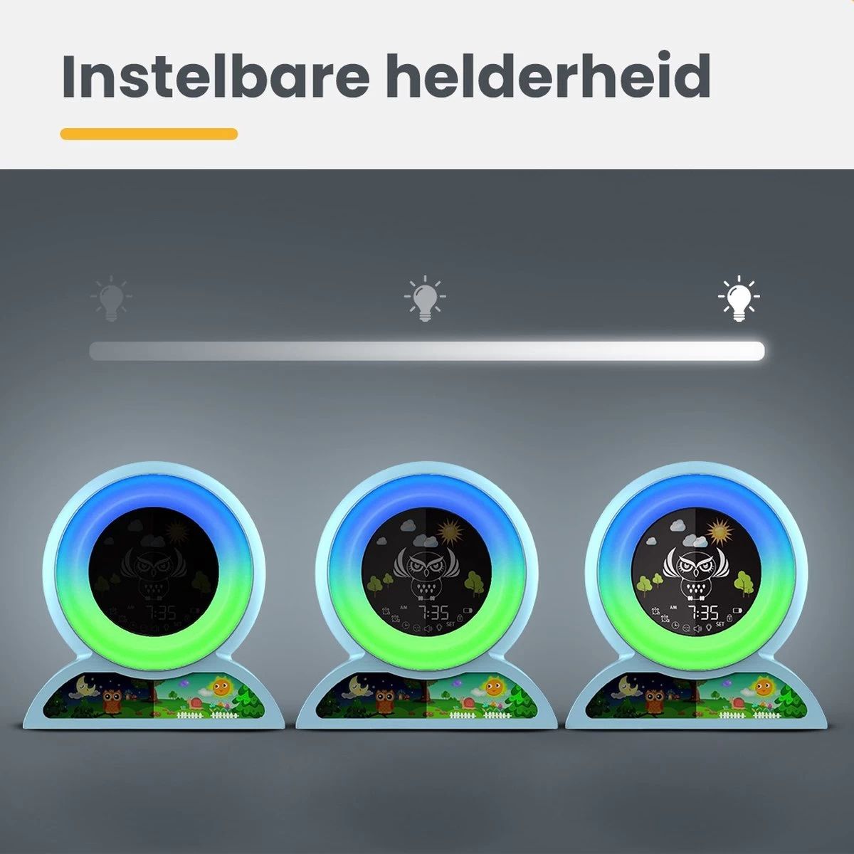 ProSova Slaaptrainer Voor Kinderen - Nieuw Model 2022 - Kinderwekker - Wake Up Light - Nachtlamp - Blauw - + Gratis (E)-Slaapboek - Afbeelding 10