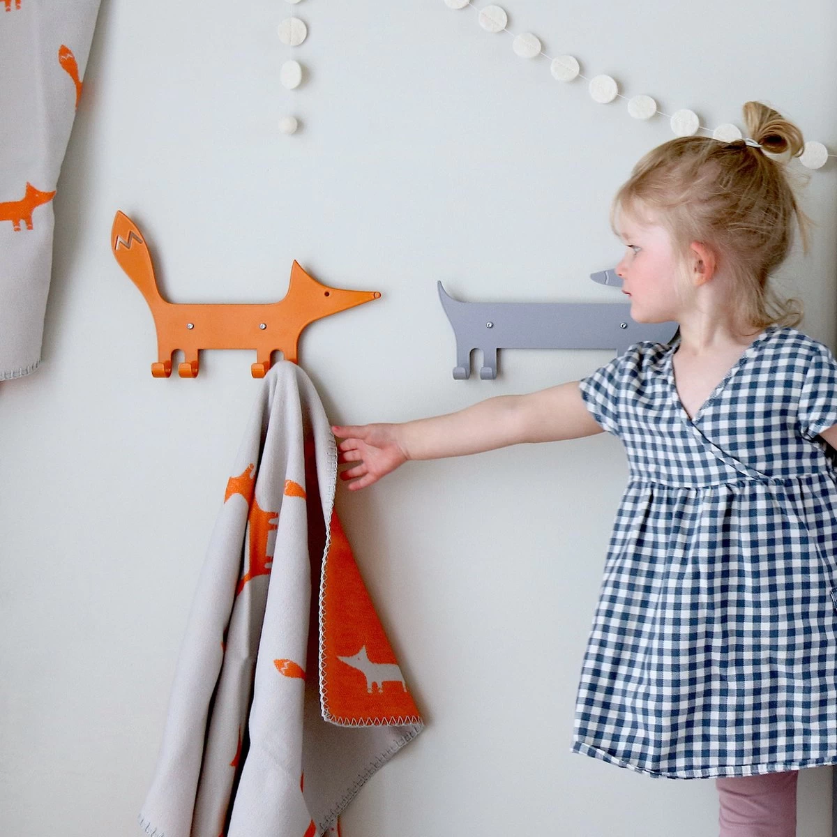 Metalen Kinderkapstok Vos Oranje Bos Marnelly - Afbeelding 4